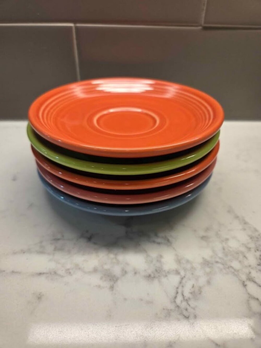 Fiesta Ware colorful small plates 5 total